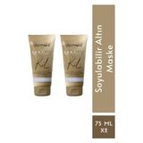 Dermokil Soyulabilir Altın Maske 2'li Set 2X75 ml Canlandırıcı B5 Vitamini İçeren Tüm Cilt Tipleri İçin