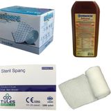Dermokon Batikon 1000ML 1 Adet + Plaster 10CM*10M 1 Adet + Sargı Bezi 10CM*10M + Gazlı Bez 100LÜ - .