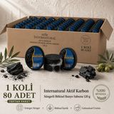 Dermolive Internatural Aktif Karbon Süngerli Bitkisel Banyo Sabunu 80'li Koli (80 x 120 G) - 1 Adet