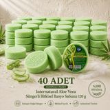 Dermolive Internatural Aloe Vera Süngerli Bitkisel Banyo Sabunu 40'lı Paket (40 x 120 G) - 1 Adet