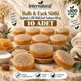 Dermolive Internatural Ballı & Eşek Sütlü Kabak Lifli Bitkisel Sabun 10'lu Paket (10 x 110 G) - 1 Adet