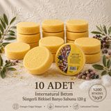 Dermolive Internatural Bıttım Süngerli Bitkisel Banyo Sabunu 10'lu Paket (10 x 120 g)