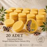 Dermolive Internatural Bıttım Süngerli Bitkisel Banyo Sabunu 20'li Paket (20 x 120 g)