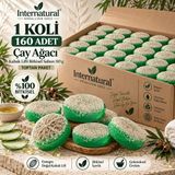 Dermolive Internatural Çay Ağacı Kabak Lifli Bitkisel Sabun 160'lı Paket (160 x 110 g)