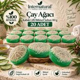 Dermolive Internatural Çay Ağacı Kabak Lifli Bitkisel Sabun 20'li Paket (20 x 110 g)