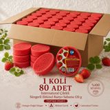 Dermolive Internatural Çilekli Süngerli Bitkisel Banyo Sabunu 80'li Koli (80 x 120 g)