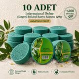 Dermolive Internatural Defne Süngerli Bitkisel Banyo Sabunu 10'lu Paket (10 x 120 g)
