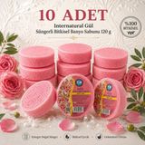 Dermolive Internatural Gül Süngerli Bitkisel Banyo Sabunu 10'lu Paket (10 x 120 G) - 1 Adet