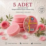 Dermolive Internatural Gül Süngerli Bitkisel Banyo Sabunu 5'li Paket (5 x 120 g)