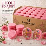 Dermolive Internatural Gül Süngerli Bitkisel Banyo Sabunu 80'li Koli (80 x 120 G) - 1 Adet