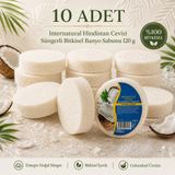 Dermolive Internatural Hindistan Cevizi Süngerli Bitkisel Banyo Sabunu 10'lu Paket (10 x 120 g)