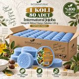 Dermolive Internatural Jojoba Süngerli Bitkisel Banyo Sabunu 80'li Koli (80 x 120 G) - 1 Adet