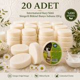 Dermolive Internatural Keçi Sütü Süngerli Bitkisel Sabun 20'li Paket (20 x 120 G) - 1 Adet