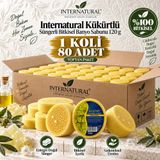 Dermolive Internatural Kükürtlü Süngerli Bitkisel Banyo Sabunu 80'li Koli (80 x 120 g)