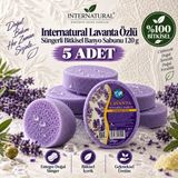 Dermolive Internatural Lavanta Özlü Süngerli Bitkisel Banyo Sabunu 5'li Paket (5 x 120 G) - 1 Adet