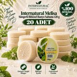 Dermolive Internatural Melisa Süngerli Bitkisel Banyo Sabunu 20'li Paket (20 x 120 g)