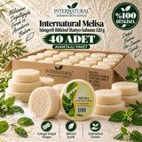 Dermolive Internatural Melisa Süngerli Bitkisel Banyo Sabunu 40'lı Paket (40 x 120 g)