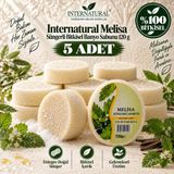Dermolive Internatural Melisa Süngerli Bitkisel Banyo Sabunu 5'li Paket (5 x 120 g)