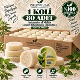 Dermolive Internatural Melisa Süngerli Bitkisel Banyo Sabunu 80'li Koli (80 x 120 G) - 1 Adet