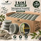Dermolive Internatural Termal Kil Süngerli Bitkisel Banyo Sabunu 80'li Koli (80 x 120 g)
