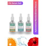 Dermopoint Aydınlatma Nemlendirme ve Onarım 3'lü Serum Seti | C Vitamini + Hyalüronik Asit + Anti-Aging Serum