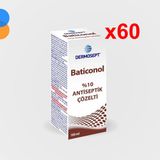 DERMOSEPT Dermokon Batikon Antiseptik Çözelti 100ml - 60 Adet (1 Koli)