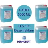 Dermosept Handplus El Dezenfektanı 5000 ml x 4 Adet - 20 lt