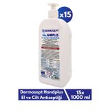 DERMOSEPT Handplus El Ve Cilt Antiseptiği 1000 ml - 15 Li Paket
