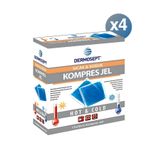 DERMOSEPT Sıcak Soğuk Termo Jel Kompres Buz Jel Termojel 13 X 26 Cm Orta Boy - 4 Lü Paket