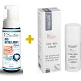 Dermoskin Be Bright AHA/BHA 33 ml Krem+E2'Quality E2'quality Diş Beyazlatıcı Köpük