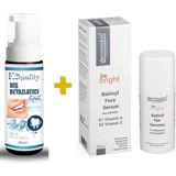Dermoskin Be Bright Retinil 33 ml Face Retinol İçeren Yüz Serumu+E2'Quality E2'quality Diş Beyazlatıcı Köpük