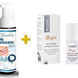 Dermoskin Be Bright Vitamin C Plus Krem 33 ml Leke Kremi+E2'Quality E2'quality Diş Beyazlatıcı Köpük