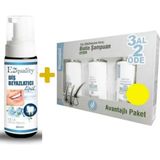 Dermoskin Biotin Shampoo For Men 200 ml 3 Al 2 Öde Erkeklere Özel Dökülme Önleyici Şampuan+E2'quality Diş Beyazlatıcı Köpük