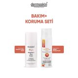 Dermoskin Face Protection SPF50+ 50 ml Güneş Kremi+33 ml Be Bright Vitamin C Plus Krem