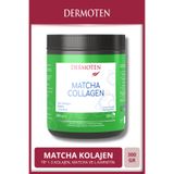 Dermoten Matcha Collagen Toz Kolajen (Tip 1, Tip 3 Kolajen, Yeşil Çay Ekstresi, L-Karnitin) 30 X 10.000 Mg
