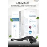 Dermotik 540 İğneli Titanyum Uçlu 0.75 mm Dermaroller & Dezenfektan Seti–Cilt ve Seyrek Saç Sakal Bakım Dermarolleri