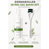 Dermotik 540 İğneli Titanyum Uçlu Dermaroller 1mm Saç Oluşumuna Yardımcı Biberiye Suyu Seti Besleyici Ve Dökülme Karşıtı