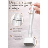 Dermotik Ayarlanabilir Dermastamp 0.25-3mm Titanyum Mikro İğneli Saç Sakal Çıkarmaya Yardımcı ve Cilt Cihazı