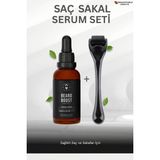 Dermotik Saç Sakal Oluşumuna Yardımcı Serum Seti Besleyici ve Dolgunlaştırıcı Serum - şeffaf