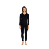 DERTEX Unisex Termal İçlik Takımı, Bej, S/M-L/XL, Yün, Normal Bel, Günlük, Dokuma Kumaş, Askeri ve Outdoor (Siyah, M/L)