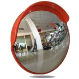 DERUKK-TY MIRROR Dış Mekan Trafik Geniş Açılı Lens, Güvenlik Aynası, Yol Güvenliği Pc Plastik Turuncu, Trafik Geniş Açılı Direksiyon Aynası, Konveks Gözlem Aynası Dış Mekan Panoramik Şerit Kör Nokta Aynası, 80 cm