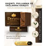 Deruna Natural Ardıç Katranı Sabunu - Pullanma, Kaşıntı ve Yağlanma Karşıtı Özel Seri | 105G. - Tekli