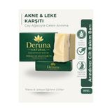 DERUNA NATURAL Çay Ağacı Sabunu | Akne & Leke Karşıtı Arındırıcı Bakım | +5 Doğal Yağlı Formül | 105g.