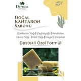 DERUNA NATURAL Doğal Kantaron Sabunu - Onarıcı & Leke Karşıtı Bakım - Değerli Yağlar Destekli Özel Seri 100-110g