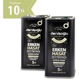 Dervişoğlu Erken Hasat Soğuk Sıkım Sızma Zeytinyağı 2 x 5 lt - 10 lt