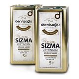 Dervişoğlu Natürel Soğuk Sıkım Sızma Zeytinyağı 2 x 5 lt - 10 lt