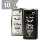 Dervişoğlu Sızma Zeytinyağı 5 lt + Erken Hasat Zeytinyağı 5 lt - 10 lt