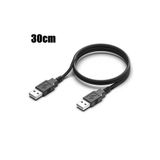 Derwell 0.30Cm 30Cm Usb 2.0 Uzatma Kablosu Erkek To Erkek Genişletici Web Kamerası Usb Veri Aktarım Kablosu