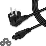 Derwell 1.5 Metre 1.5 mt C5 Evrensel Dizüstü 3-Pin Şarj Fişi Güç Adaptör Kablosu Kablosu Hp Dell Toshiba Sony Asus Lenovo Samsung Dizüstü Bilgisayar Ceryan Enerji Güç Kablosu