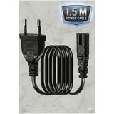 Derwell 1.5 Metre 1.5M Power Güç Elektrik Kablosu C7 (Ps4/Ps3/Ps2/Teyp- Laptop Adaptör-Işıldak 2 Pinli Kablo